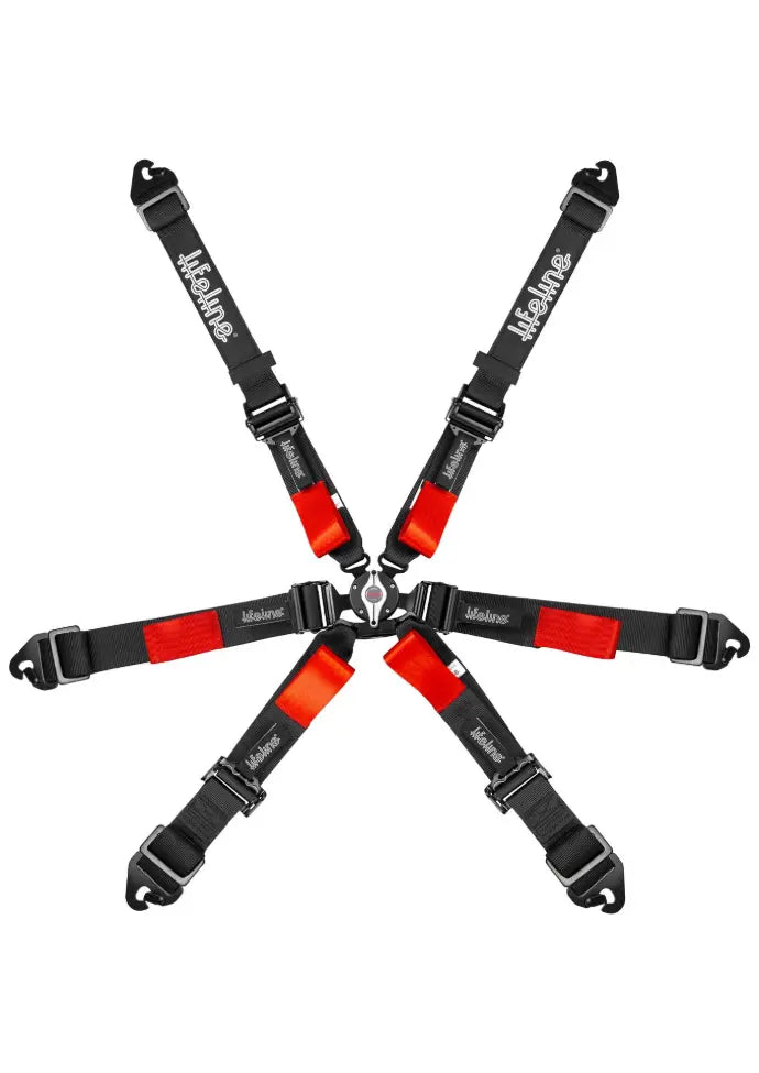 Copse Apex 6pt FIA 2 inch Pull Down Harness  (BLACK)