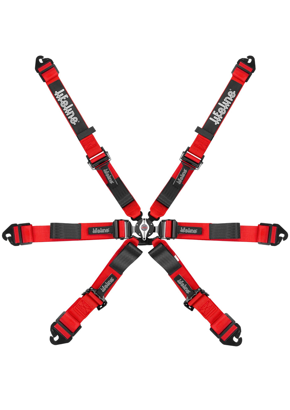 Copse Apex 6 pt FIA 2 inch Pull Down Harness  (RED)