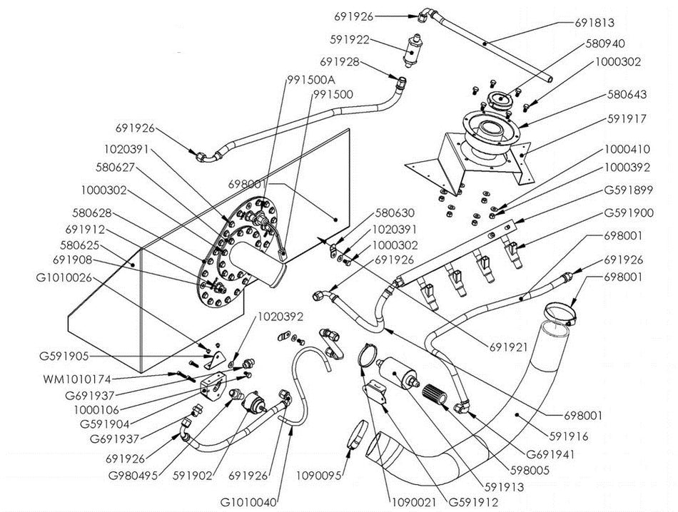Gasket - Fuel Cell Bottom