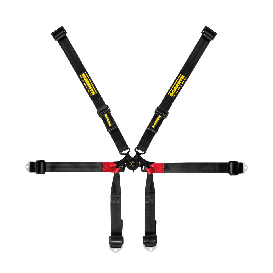 Schroth Formula II-H Black 6 Point Lap, 2 Inch Lap Bolt  On