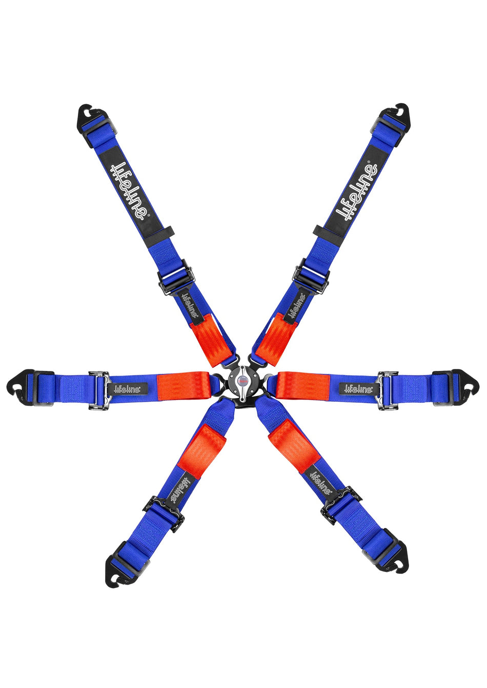 Woodcote Apex 6 Point FIA 2 Inch Pullup Harness Set (BLUE)